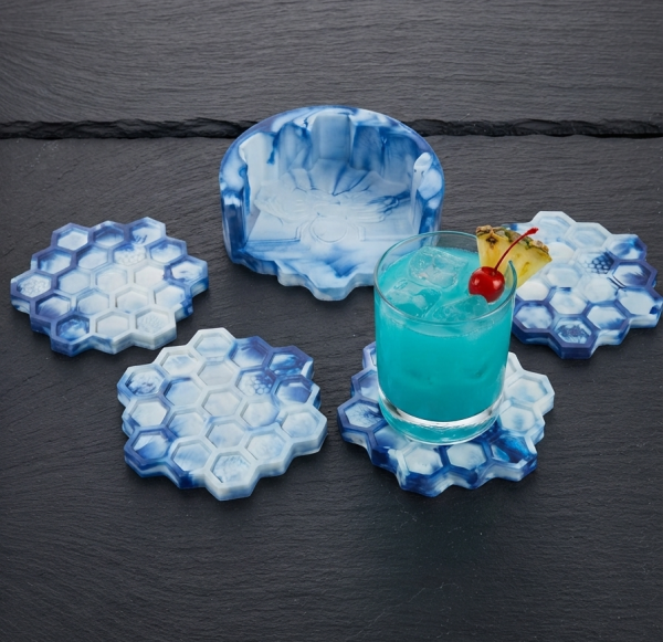 Home Ensemble de pièces moulées, Coloris Bleu