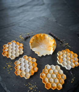 Ensemble Apéro Moulé, Coloris Orange & Jaune